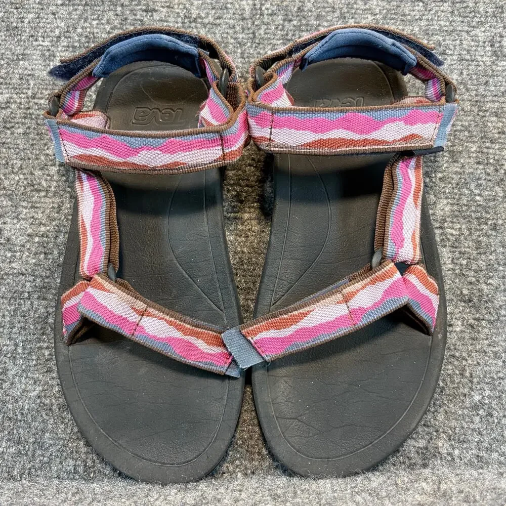 Teva Hurricane XLT2 Kids Sport Sandals Pink Multicolor Hiking Water Shoes Size 4